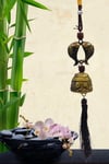ÇinDünyadan HediyelerDNY-HDALK2267Keskin Hediyelik Eşya Ve TekstilÇin Feng Shui Şans ve Bereket Metal Koi Balık Çan 35 cm