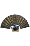 ÇinDünyadan HediyelerDNY-HDYCNSYLPZ60N2SKeskin Hediyelik Eşya Ve TekstilÇin Bambu Keten Kumaş Yelpaze 02BSB Siyah Büyük Boy 60cm No.2S