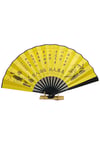 ÇinDünyadan HediyelerDNY-HDYCNSYLPZ60N6SKeskin Hediyelik Eşya Ve TekstilÇin Bambu Keten Kumaş Yelpaze 06BSF Siyah Büyük Boy 60cm No.6S