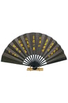 ÇinDünyadan HediyelerDNY-HDYCNSYLPZ60N2SKeskin Hediyelik Eşya Ve TekstilÇin Bambu Keten Kumaş Yelpaze 02BSB Siyah Büyük Boy 60cm No.2S