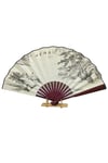 ÇinDünyadan HediyelerDNY-HDYCNYLPZ60N4Keskin Hediyelik Eşya Ve TekstilÇin Bambu Keten Kumaş Yelpaze DK04 Büyük Boy 60cm No.4