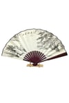 ÇinDünyadan HediyelerDNY-HDYCNYLPZ60N4Keskin Hediyelik Eşya Ve TekstilÇin Bambu Keten Kumaş Yelpaze DK04 Büyük Boy 60cm No.4