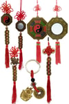 ÇinDünyadan HediyelerDNY-HDYFNGSH05Keskin Hediyelik Eşya Ve TekstilFeng Shui Şans ve Bereket Beşli Set Bagua Ayna Para Dragon ve Maneki Neko