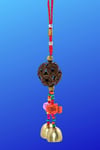 ÇinDünyadan HediyelerDNY-HDYKSKALK2960Keskin Hediyelik Eşya Ve TekstilFeng Shui Metal Şans Bereket Paraları ve Çan 26 cm