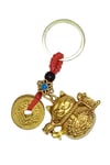 ÇinDünyadan HediyelerDNY-HDYKSKALK3360Keskin Hediyelik Eşya Ve TekstilFeng Shui Şans Parası Maneki Neko Metal Anahtarlık No.2