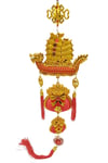 ÇinDünyadan HediyelerDNY-HDYKSKALK3421Keskin Hediyelik Eşya Ve TekstilFeng Shui Dragon Şans Ve Bereket Askılık 90 cm