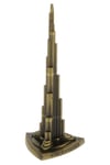 DubaiDünyadan HediyelerDNY-HD100853Keskin Hediyelik Eşya Ve TekstilVintage Metal Burj Khalifa Biblo Antik Bronz 25 cm Burç Halife