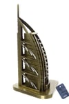 DubaiDünyadan HediyelerDNY-HD100854Keskin Hediyelik Eşya Ve TekstilVintage Metal Dubai Burj Al Arab Biblo Antik Bronz 16 cm