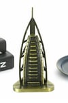 DubaiDünyadan HediyelerDNY-HD100854Keskin Hediyelik Eşya Ve TekstilVintage Metal Dubai Burj Al Arab Biblo Antik Bronz 16 cm