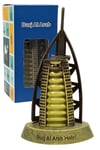 DubaiDünyadan HediyelerDNY-HDMTL650Keskin Hediyelik Eşya Ve TekstilVintage Metal Dubai Burj Al Arab Hotel Bronz 13 cm