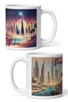 DubaiDünyadan HediyelerDNY-HDMUGB53Keskin Hediyelik Eşya Ve TekstilDubai Kupa Bardak 2 Adet Seyahat Hatıra Dubai Mug
