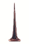 DubaiDünyadan HediyelerDNY-HDYBJKLF22BKeskin Hediyelik Eşya Ve TekstilVintage Metal Burj Khalifa Biblo Bakır 22 cm Burç Halife