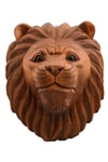 EndonezyaDünyadan HediyelerBB-63215-AYIKeskin Hediyelik Eşya Ve TekstilMaun Ağacı Aslan Kafası El Yapımı Duvar Dekoru Biblo 40cm
