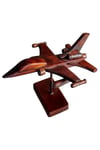 EndonezyaDünyadan HediyelerDNY-HDYOZGF16Keskin Hediyelik Eşya Ve TekstilDekoratif Ahşap F-16 Uçak Savaş Uçağı Kaideli Model F16 20x28cm