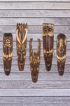 EndonezyaDünyadan HediyelerDNY-HDYTKMSK50Keskin Hediyelik Eşya Ve TekstilAhşap Totem Aborjin Tiki Mask 50 cm El Yapımı Duvar Dekoru