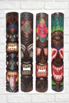 EndonezyaDünyadan HediyelerDNY-HDYTKMSKRN100Keskin Hediyelik Eşya Ve TekstilAhşap Tiki Renkli Mask Duvar Dekoru Maske 100 cm