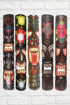 EndonezyaDünyadan HediyelerDNY-HDYTKMSKRN100Keskin Hediyelik Eşya Ve TekstilAhşap Tiki Renkli Mask Duvar Dekoru Maske 100 cm