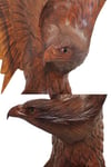 EndonezyaDünyadan HediyelerOZ-TEAKFIL-30215Keskin Hediyelik Eşya Ve TekstilDekoratif Teak (Tik) Ağacı Kartal Biblo 50 cm El İşi