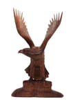 EndonezyaDünyadan HediyelerOZ-TEAKFIL-30215Keskin Hediyelik Eşya Ve TekstilDekoratif Teak (Tik) Ağacı Kartal Biblo 50 cm El İşi