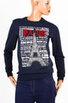 FransaDünyadan HediyelerDNY-HD100029Keskin Hediyelik Eşya Ve TekstilParis Unisex Pamuklu Slim Fit Sweatshirt Medium