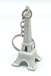 FransaDünyadan HediyelerDNY-HD100296Keskin Hediyelik Eşya Ve TekstilParis Eyfel Kulesi 3D Metal Anahtarlık Beyaz
