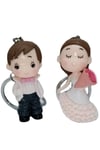 FransaDünyadan HediyelerDNY-HD100322Keskin Hediyelik Eşya Ve TekstilGelin Damat İkili 3D Anahtarlık Sevgili Çiftler Hediyelik