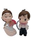 FransaDünyadan HediyelerDNY-HD100322Keskin Hediyelik Eşya Ve TekstilGelin Damat İkili 3D Anahtarlık Sevgili Çiftler Hediyelik