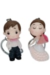 FransaDünyadan HediyelerDNY-HD100322Keskin Hediyelik Eşya Ve TekstilGelin Damat İkili 3D Anahtarlık Sevgili Çiftler Hediyelik