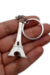 FransaDünyadan HediyelerDNY-HD100356Keskin Hediyelik Eşya Ve TekstilParis Eyfel Kulesi 3D Metal Anahtarlık Gümüş