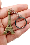 FransaDünyadan HediyelerDNY-HD100357Keskin Hediyelik Eşya Ve TekstilParis Eyfel Kulesi 3D Metal Anahtarlık Gold