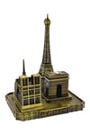 FransaDünyadan HediyelerDNY-HDMTLGD500Keskin Hediyelik Eşya Ve TekstilVintage Metal Fransa Paris Şehri Gold 14 cm