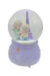 FransaDünyadan HediyelerHDY-JM2302Y01Keskin Hediyelik Eşya Ve TekstilSweet Love Paris Eyfel Kar Küresi Mor Müzikli ve Işıklı 13cm