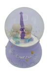 FransaDünyadan HediyelerHDY-JM2302Y01Keskin Hediyelik Eşya Ve TekstilSweet Love Paris Eyfel Kar Küresi Mor Müzikli ve Işıklı 13cm