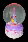 FransaDünyadan HediyelerHDYRK-7K006Keskin Hediyelik Eşya Ve TekstilSweet Love Paris Eyfel Sevgili Kar Küresi Müzikli ve Işıklı Mor 13cm