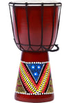 Güney Afrika CumhuriyetiDünyadan HediyelerDNY-HD100267Keskin Hediyelik Eşya Ve TekstilDjembe Davul Darbuka Renkli Afrika El Yapımı 30cm Çocuk Bongo Kongo