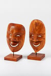 Güney Afrika CumhuriyetiDünyadan Hediyeler11010-MSKentegraAhşap Mask Kaideli Stantlı El Yapımı 20 cm