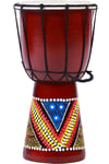 Güney Afrika CumhuriyetiDünyadan HediyelerDNY-HD100267Keskin Hediyelik Eşya Ve TekstilDjembe Davul Darbuka Renkli Afrika El Yapımı 30cm Çocuk Bongo Kongo