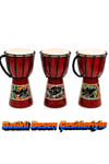 Güney Afrika CumhuriyetiDünyadan Hediyeler25cmdarbukaKeskin Hediyelik Eşya Ve TekstilDjembe Davul Darbuka Renkli Afrika El Yapımı 25cm Çocuk Bongo Kongo No.2