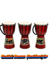Güney Afrika CumhuriyetiDünyadan Hediyeler25cmdarbukaKeskin Hediyelik Eşya Ve TekstilDjembe Davul Darbuka Renkli Afrika El Yapımı 25cm Çocuk Bongo Kongo No.2