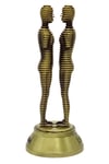 GürcistanDünyadan HediyelerDNY-HDMTL925Keskin Hediyelik Eşya Ve TekstilVintage Metal Gürcistan Batum Ali ve Nino Heykeli 15 cm
