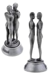 GürcistanDünyadan HediyelerDNY-HDYYLZBTM02Keskin Hediyelik Eşya Ve TekstilVintage Gümüş Metal Gürcistan Batum Ali ve Nino Heykeli 15 cm