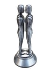 GürcistanDünyadan HediyelerDNY-HDYYLZBTM02Keskin Hediyelik Eşya Ve TekstilVintage Gümüş Metal Gürcistan Batum Ali ve Nino Heykeli 15 cm