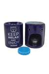 HindistanDünyadan HediyelerDNY-HD100175Keskin Hediyelik Eşya Ve TekstilKeep Relax And Enjoy Ocean Seramik Buhurdanlık ve Wax Mum