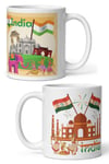 HindistanDünyadan HediyelerDNY-HDMUGB20Keskin Hediyelik Eşya Ve TekstilHindistan Kupa Bardak 2 Adet Seyahat Hatıra India Mug