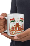 HindistanDünyadan HediyelerDNY-HDMUGB20Keskin Hediyelik Eşya Ve TekstilHindistan Kupa Bardak 2 Adet Seyahat Hatıra India Mug
