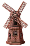 HollandaDünyadan HediyelerDNY-HD100844Keskin Hediyelik Eşya Ve TekstilVintage Metal Hollanda Yel Değirmeni Biblo Antik Bakır 17 cm