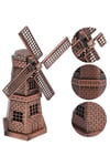 HollandaDünyadan HediyelerDNY-HD100844Keskin Hediyelik Eşya Ve TekstilVintage Metal Hollanda Yel Değirmeni Biblo Antik Bakır 17 cm