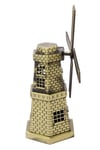 HollandaDünyadan HediyelerDNY-HD100845Keskin Hediyelik Eşya Ve TekstilVintage Metal Hollanda Yel Değirmeni Biblo Antik Bronz 17 cm