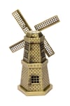 HollandaDünyadan HediyelerDNY-HD100845Keskin Hediyelik Eşya Ve TekstilVintage Metal Hollanda Yel Değirmeni Biblo Antik Bronz 17 cm