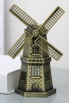 HollandaDünyadan HediyelerDNY-HD100845Keskin Hediyelik Eşya Ve TekstilVintage Metal Hollanda Yel Değirmeni Biblo Antik Bronz 17 cm